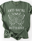 Anti-Social Butterfly - Comfort Colors Relaxed Fit Premium T-Shirt