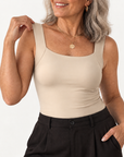 Jet | U-hals Shapewear Tanktop met Ingebouwde Beha