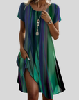 Genna - Gradient Boho Casual Jurk