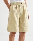 Wandeline™ — Korte ruime elastische taille comfortabele natuurlijke zomerbroek