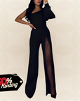 Melanie - Moderne jumpsuit met wijde pijpen