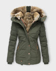 Emine ™ | Leren jas met bont