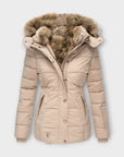 Emine ™ | Leren jas met bont