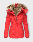 Emine ™ | Leren jas met bont