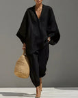 Alice | Casual tweedelige set met V-hals voor dames