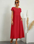 Gabrielle™ — Midi jurk met tijdloze elegante stof