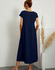 Gabrielle™ — Midi jurk met tijdloze elegante stof