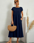 Gabrielle™ — Midi jurk met tijdloze elegante stof