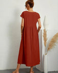 Gabrielle™ — Midi jurk met tijdloze elegante stof