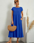 Gabrielle™ — Midi jurk met tijdloze elegante stof