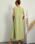 Gabrielle™ — Midi jurk met tijdloze elegante stof