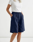 Wandeline™ — Korte ruime elastische taille comfortabele natuurlijke zomerbroek