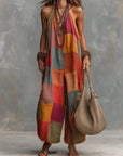 Boheemse Patchwork Jumpsuit™ – Frisheid en vrijheid in een unieke artistieke stijl