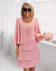 Maria – Elegante midi-jurk met volants
