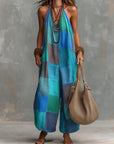 Boheemse Patchwork Jumpsuit™ – Frisheid en vrijheid in een unieke artistieke stijl