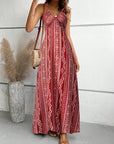 Sandra - Maxi Zomerjurk met hoge taille en prints