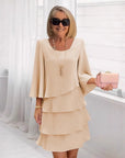 Maria – Elegante midi-jurk met volants