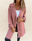 Sofia – Jas van zachte stof met knoopsluiting