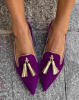 Portia™ |Boho-moccasins met franjes