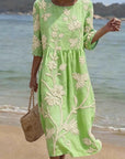Ilse - Geborduurde Vintage Jurk