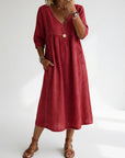 Lioréa™ — Elegante, casual midi jurk