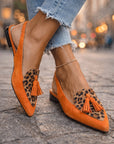 Marrit | Elegante Slingback Loafers met Franje