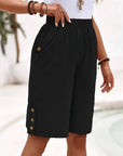 Anouk - Luchtige bermuda met knoopdetails