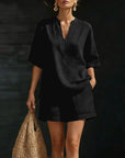 Melanie - Comfortabele set met blouse en shorts voor de zomer