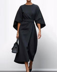 KATARZYNA | MAXI-JURK MET KIMONO-ERMEN