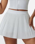 Madeleine | Geplooid broekrokje met comfy hoge taille