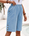Anouk - Luchtige bermuda met knoopdetails