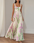 LYRA | Elegante Maxi-jurk met flatterende plooisilhouet
