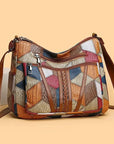Jacqueline - Mozaïek leren handtas