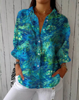 Diana™ | Pauw Grace Blouse | Lichte ademende blouse met lentepatronen