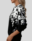 Crimson™ | Bloemenprint Zip Sweatshirt