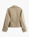 Marianne – Cropped trenchcoat jas met dubbele knopen