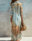 Ingrid | Elegante Mediterrane Blousejurk