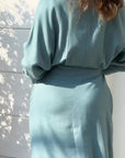 Elegante Lange Mouw Eenvoudige Shirtjurk
