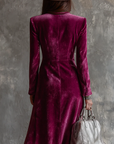 Vere - Fluwelen Blazer Maxi Jurk