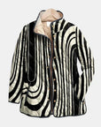 Sylvie | Gevoerde Grafische Zebra Jacket