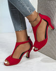 Ciska | Sandalen met hak en open tenen