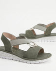 Gabriela - Platte Sandalen met Metaal Detail