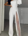 Soof | Elegante jumpsuit met glanzende details