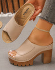 Hilde | Orthopedische sandalen met hoge hak en open tenen