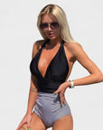 Joana - Elegante Badpak met Hoge Taille
