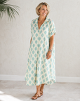 Angela - Zomerjurk met geometrische print