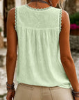 Marjet | Kanten Tanktop met V-hals