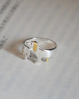 Imelda | Zilveren dachshund verstelbare ring