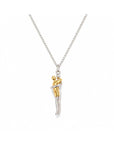 Mariette | Goudkleurige hanger ketting ouders-kinderen