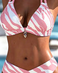 Bikini met geometrisch patroon in BH-stijl